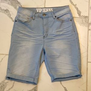 VIP Jeans for Women.  Acid washed denim booty shorts